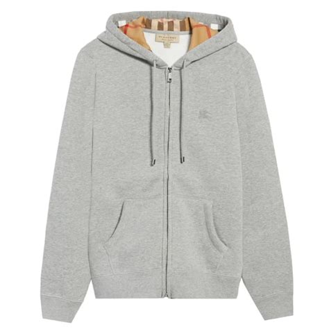 burberry claredon|Burberry Clarendon Check Hood Zip Up Hoodie Gray .